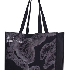 dart mountain BLACK dyed 300gsm Canvas Bag