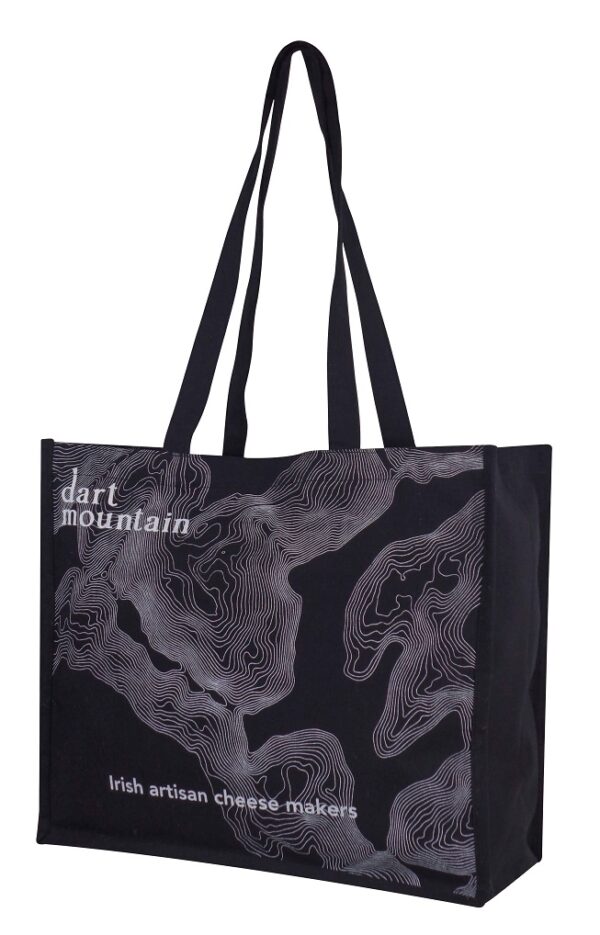 dart mountain BLACK dyed 300gsm Canvas Bag