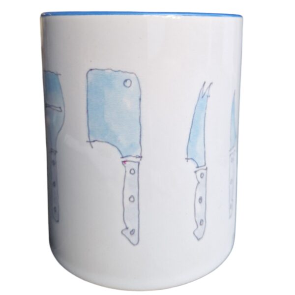 Side view of Blue Mug